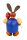 Drechslerei Martin - Hase mit Pinsel & Ei blau, groß maxi
