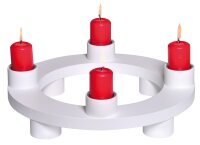 KWO - Adventskranz "Duo", Farbton weiß
